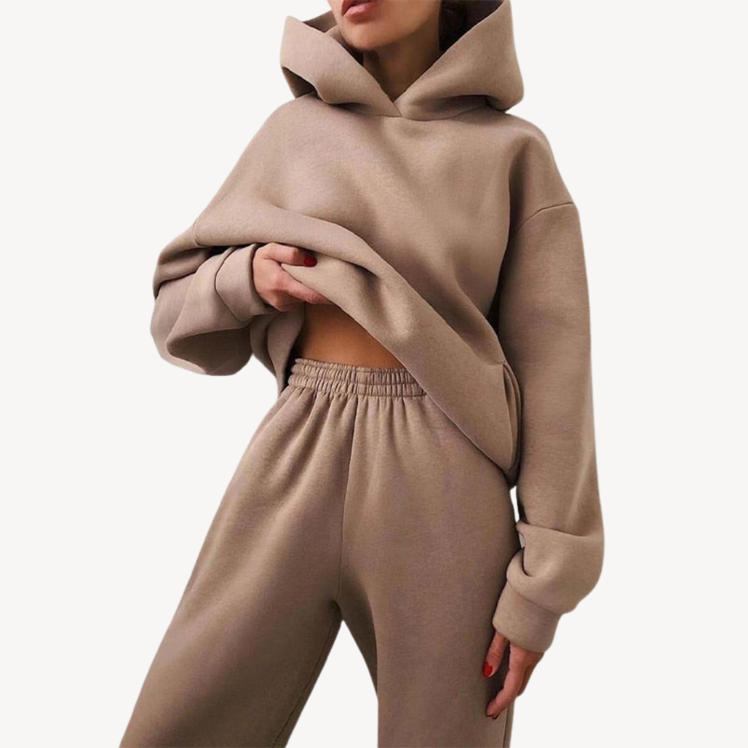 Damen Hoodie Set Jogginghose Comfort Sportlich