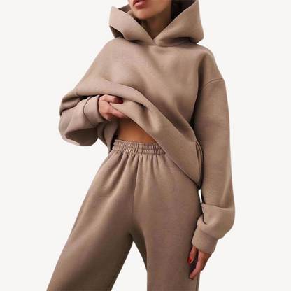 Damen Hoodie Set Jogginghose Comfort Sportlich