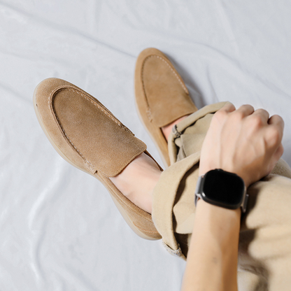 Herren Loafers Wildleder Italienischer Stil Schuhe