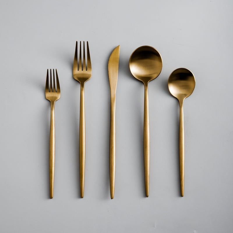 Edelstahl Besteck Set Modern Einfach Elegant