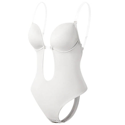 Lina Body Shaper weiß rückenfrei mit Cups
