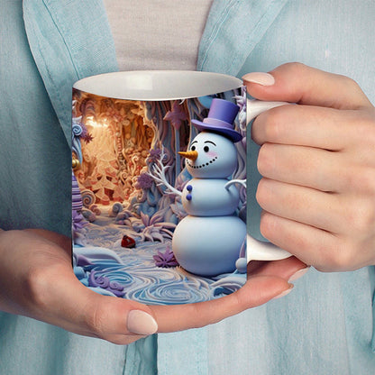 Weihnachtsbecher 3D Schneemann Dekorativ Geschenk