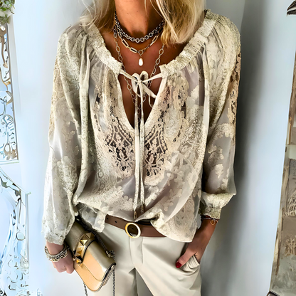 Boho Bluse für Frauen Gehäkelt Sommer - BerlinGlamour