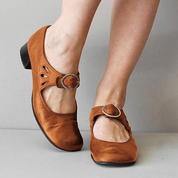 Damen Sandalen Leder Keilschnalle Sommer - BerlinGlamour