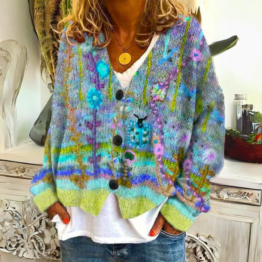 Kuschelpullover Farbenfroh Weich Warm