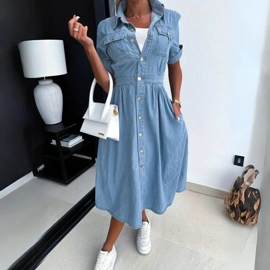 BerlinGlamour Midaxi Jeans Dress