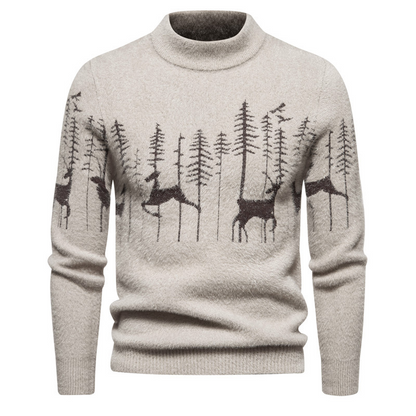 Weihnachtspullover Herren Warm Modern Christmas