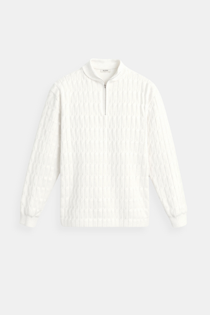Strickpullover Klassisch Warm mit Reißverschluss Winter - BerlinGlamour