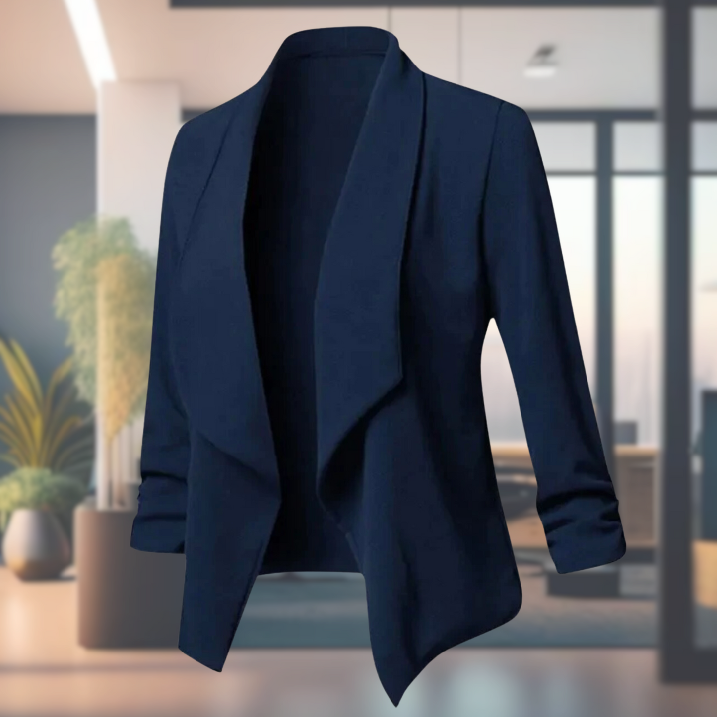 Damenblazer Langärmlig Elegante Businessjacke