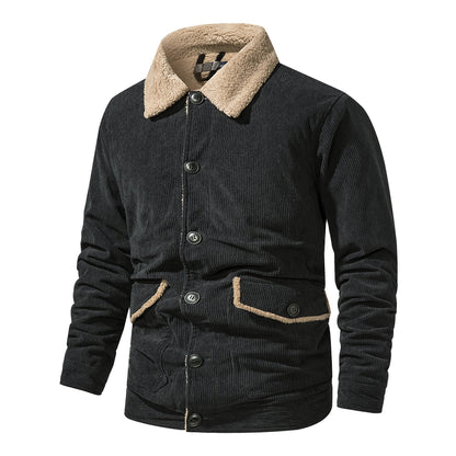 Herren Winterjacke Warm Bequem Isoliert