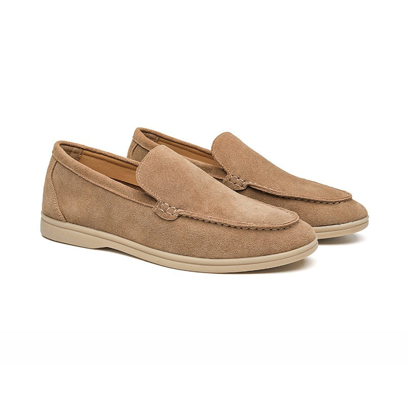 Herren Loafers Wildleder Italienischer Stil Schuhe