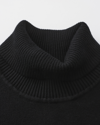 Herren Strickpullover Slim Fit Rollkragen Modern