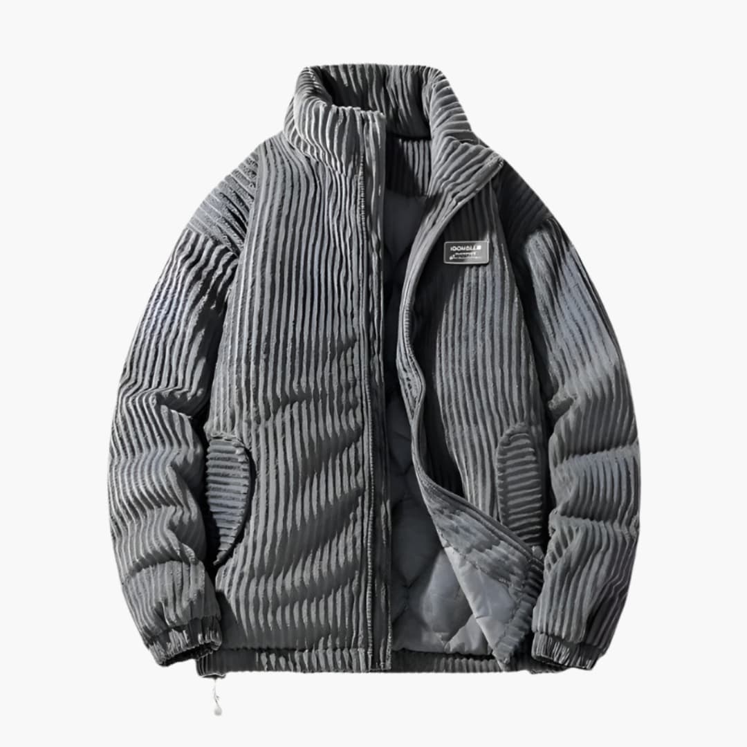 Herren Cordjacke Stilvoll Braun Modern