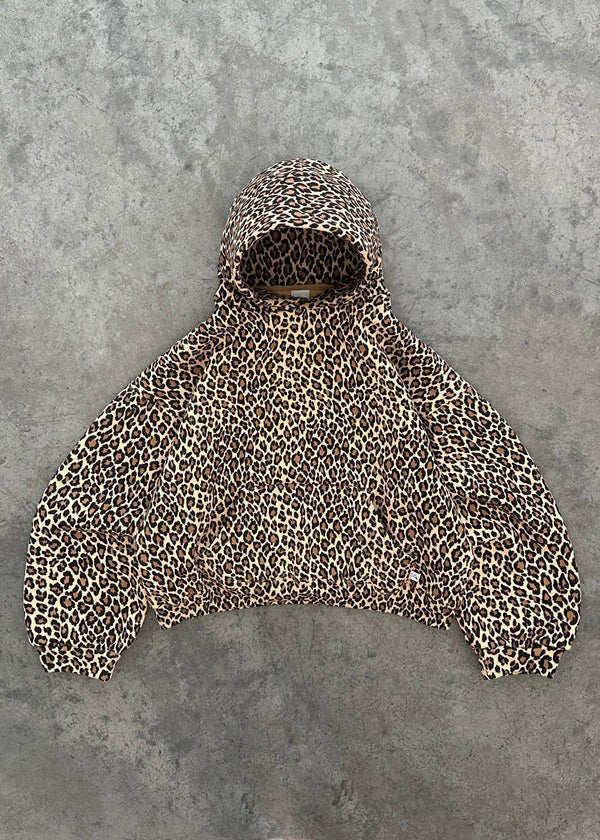 Leopardenmuster Hoodie Set Damen Jogginghose Trendy Sportlich