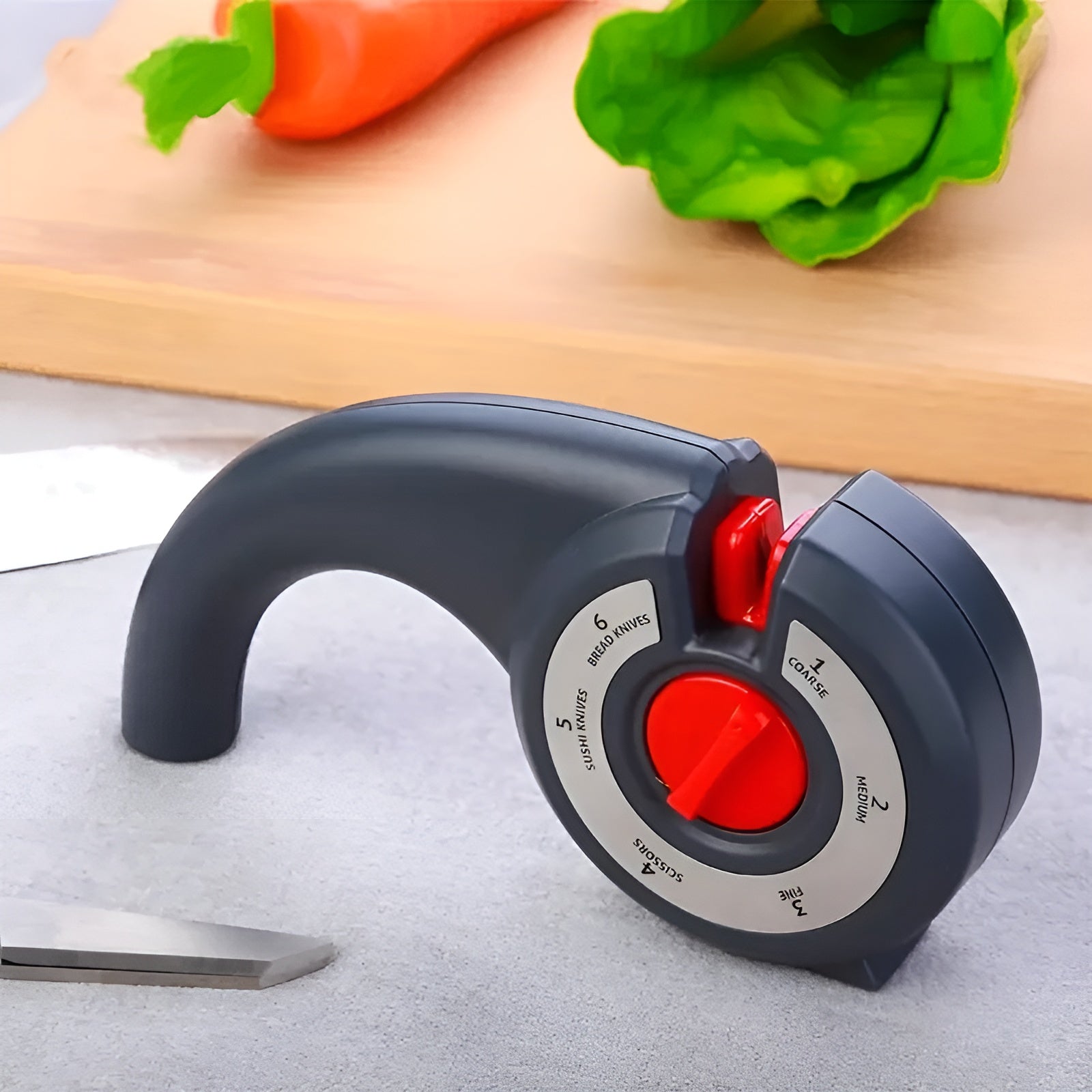Mehrzweckwerkzeug 6-in-1 Messer-Schärfer Anti-Rutsch - BerlinGlamour