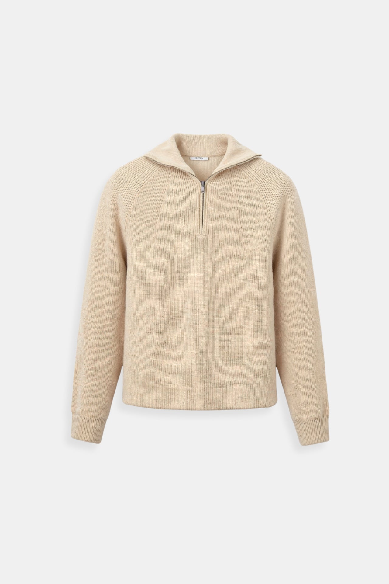 Strickpullover Reißverschluss Kragen Bequem Stilvoll - BerlinGlamour