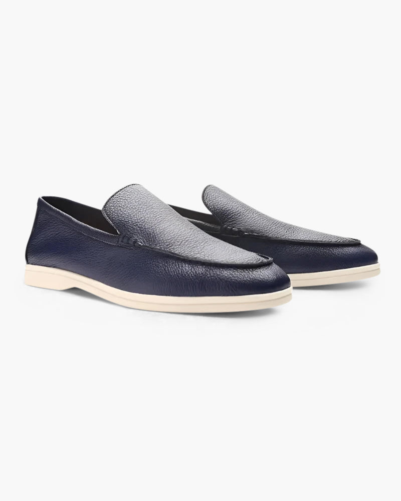 Leder Loafer Herren Vintage Cowhide Braun Elegante - BerlinGlamour