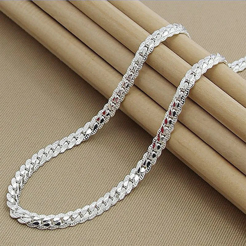 Sterling Silber Halskette Elegante Damenkette
