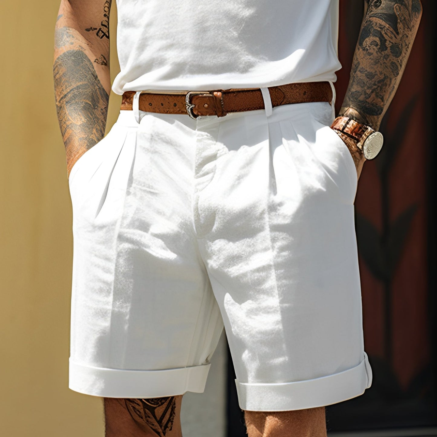 Herren Shorts Lässig Gerade Geschnitten Sommer - BerlinGlamour