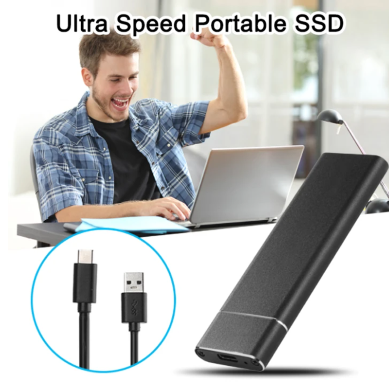 Schnelle Externe SSD Festplatte 1TB USB-C - BerlinGlamour