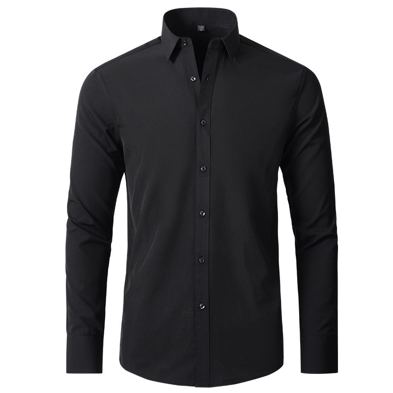 Herren Hemd Slim Fit Langarm Business Stretch