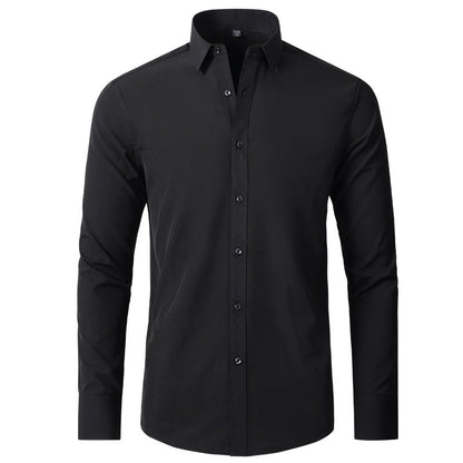 Herren Hemd Slim Fit Langarm Business Stretch