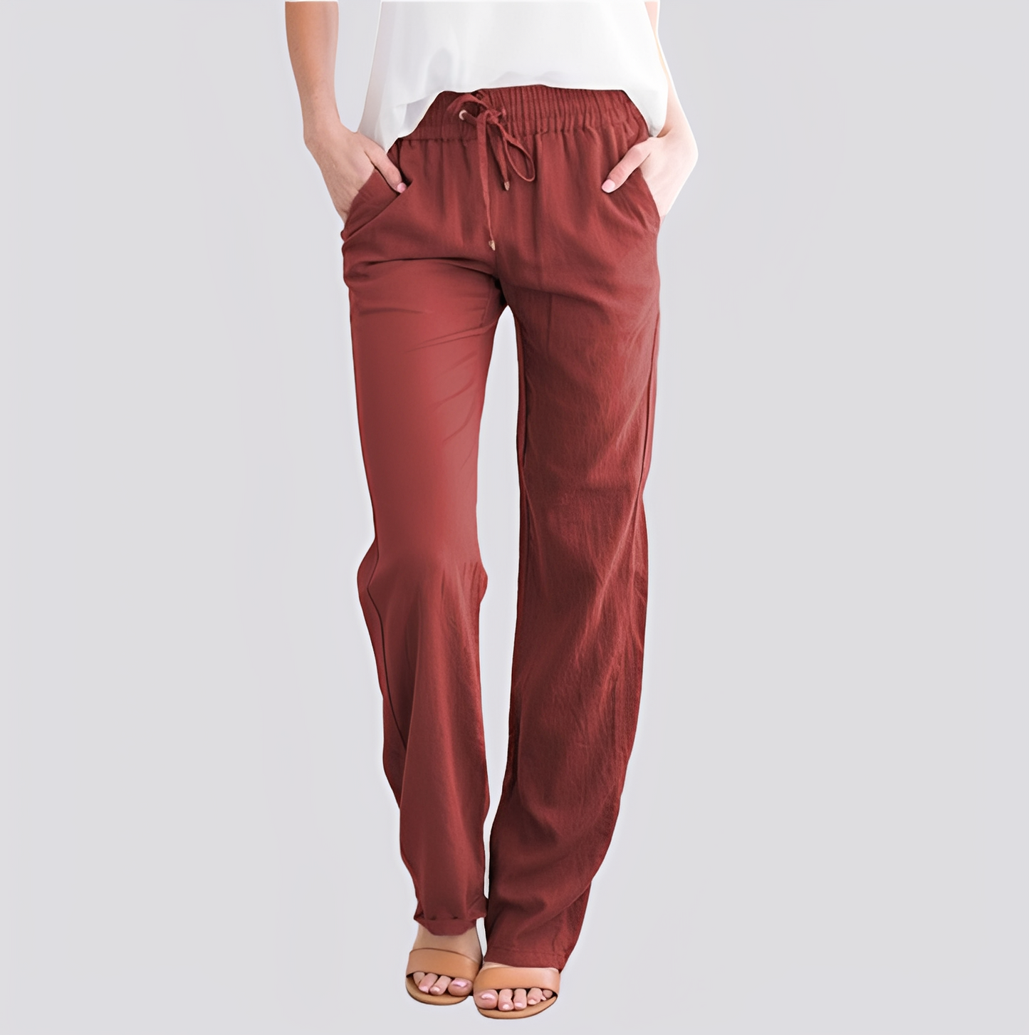 Damen Hose Leicht Elastisch Bequem