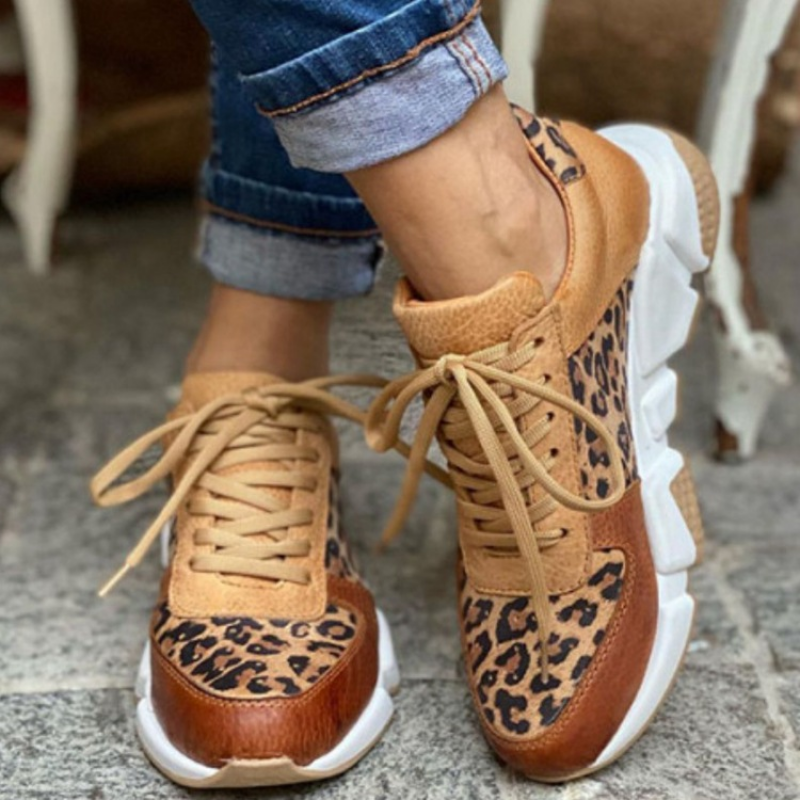 Leoparden Turnschuhe Damen Sneaker Modisch - BerlinGlamour