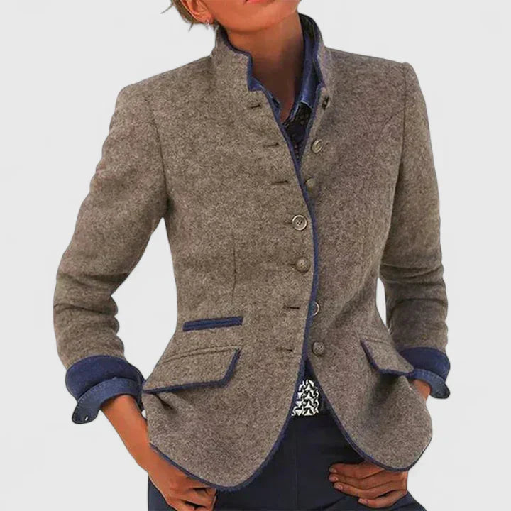 Damen Cardigan Elegante Knopfleiste Lang