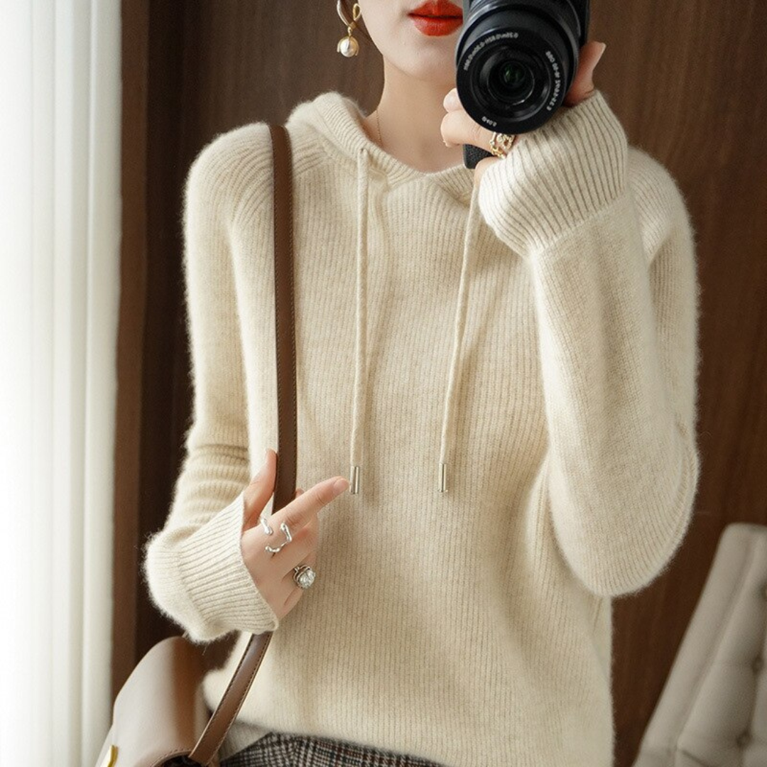 Damen Winterhoodie Warm Kapuzenpullover - BerlinGlamour