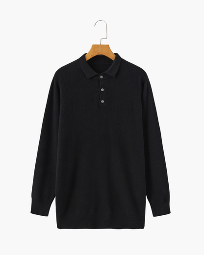 Herren Kaschmirpullover Luxus Polokragen Warm