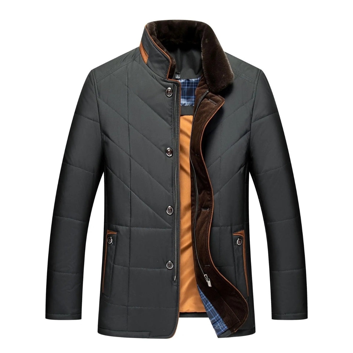 Herren Winterjacke Warm Isoliert
