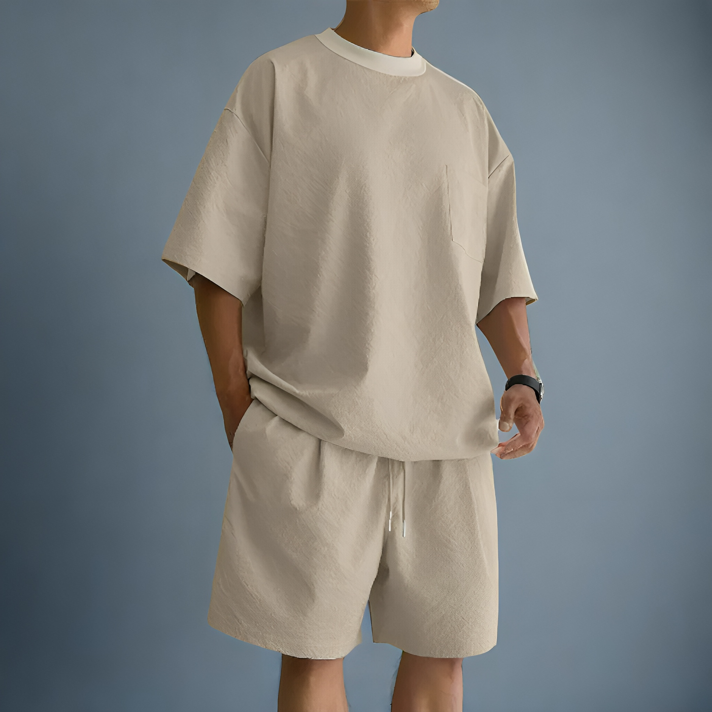 Herren Freizeit Set Modern Klassisch Schwarz - BerlinGlamour