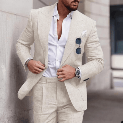 Eleganter Herrenanzug Slim Fit Dunkelblau