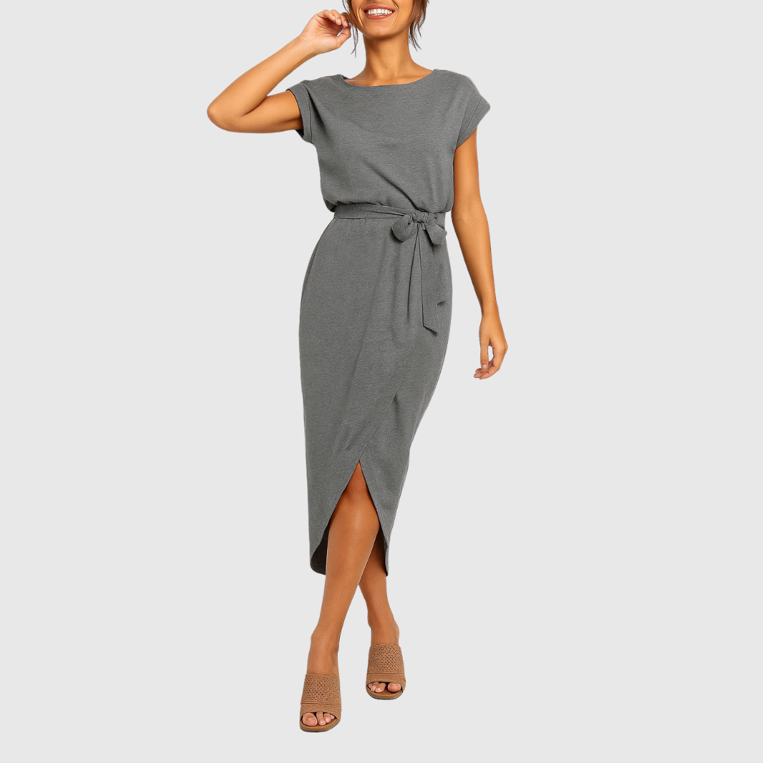Lässiges Sommerkleid Midi Größe - BerlinGlamour