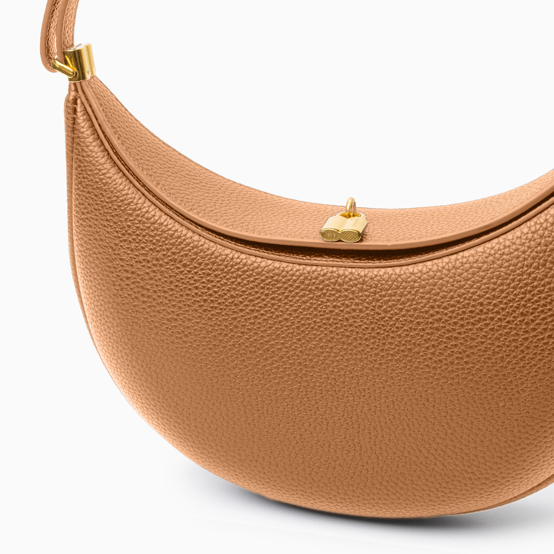 Leder Damenhandtasche Klein Drehverschluss Echtleder