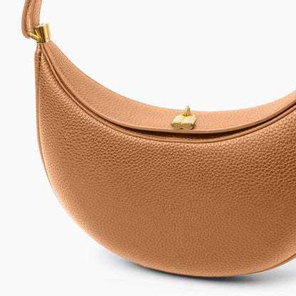 Leder Damenhandtasche Klein Drehverschluss Echtleder