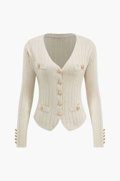 Damen Strick-Set mit Blazer, Weste und Midirock