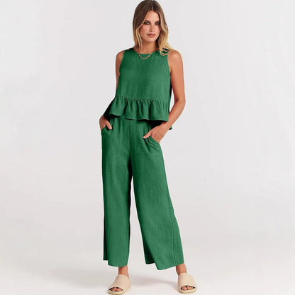 Freizeitanzug Weste Hose 9-Punkt-Set Sportlich
