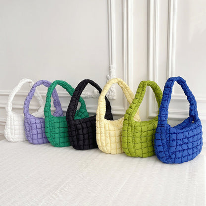 Frauen Schultertasche Plissiert Elegante Damenhandtasche