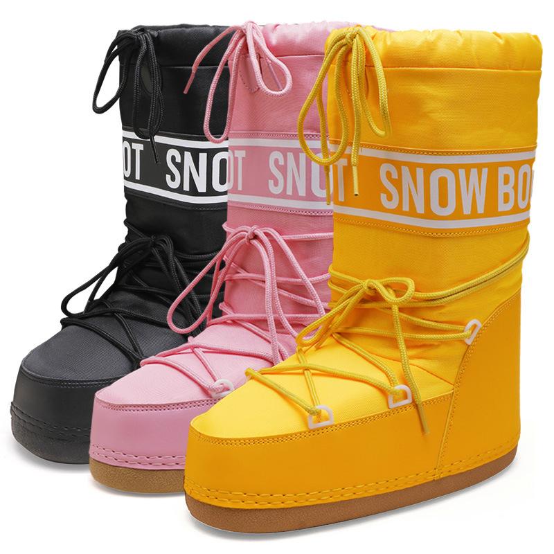 Damen Winterstiefel Warm Plateau Boots Schnee