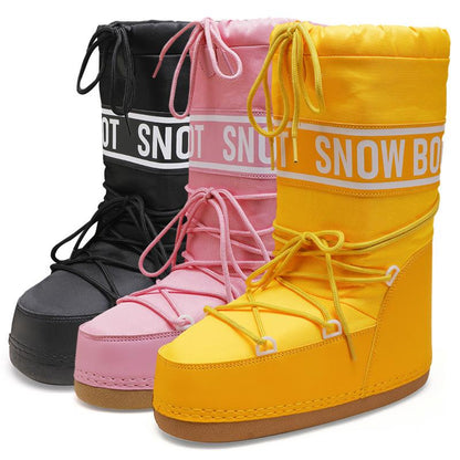 Damen Winterstiefel Warm Plateau Boots Schnee