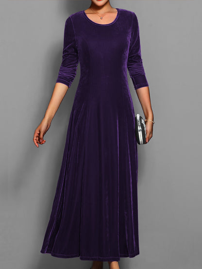 Damen Kleid Lang Slim Fit Abendkleid Elegант