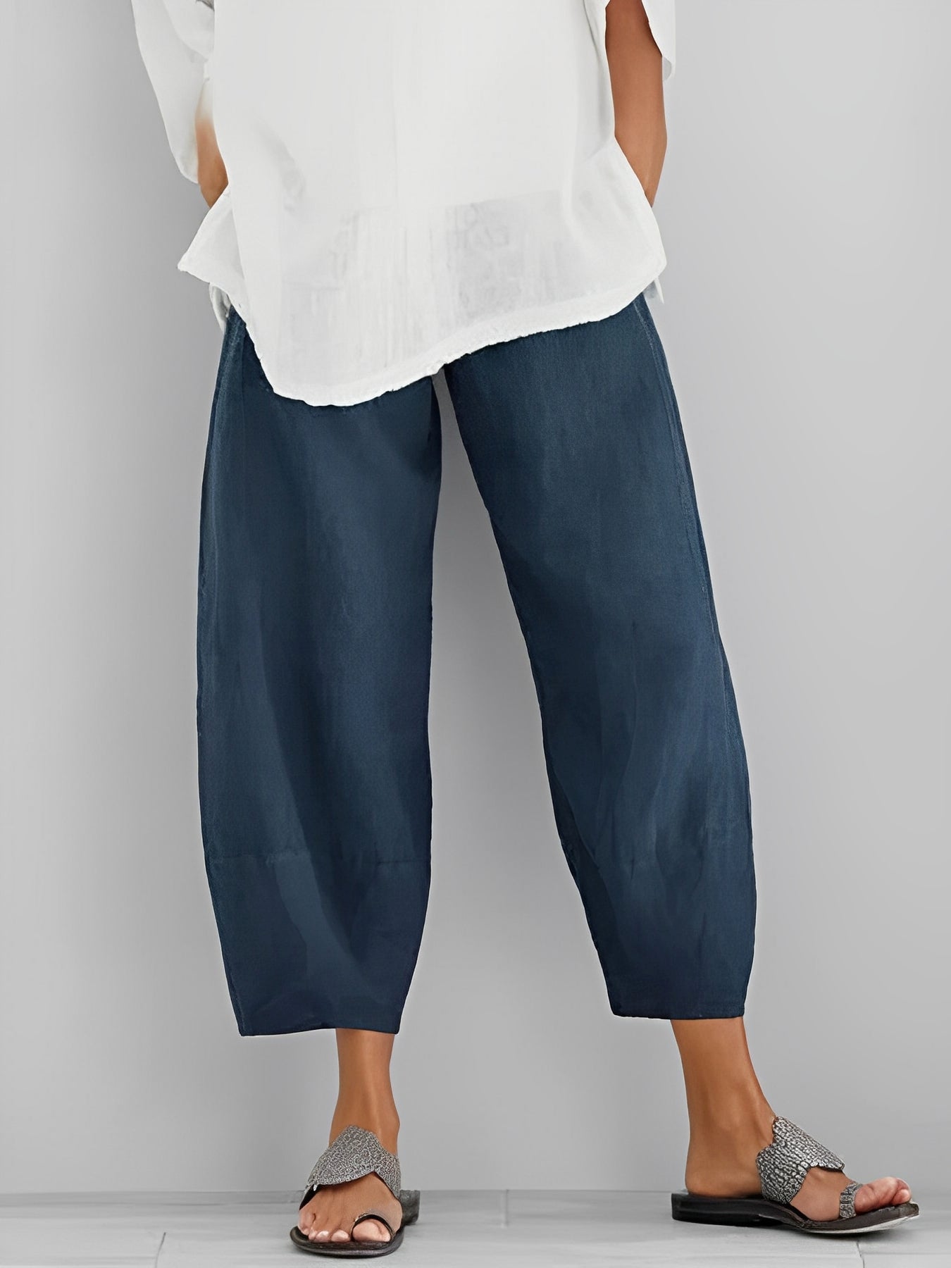 Bequeme Leinenhose Lässig Sommer