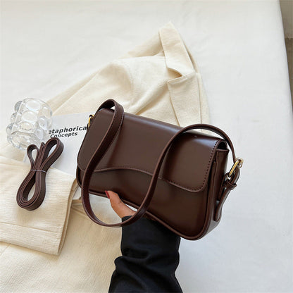 Kleine Damen Schultertasche Elegante Leder