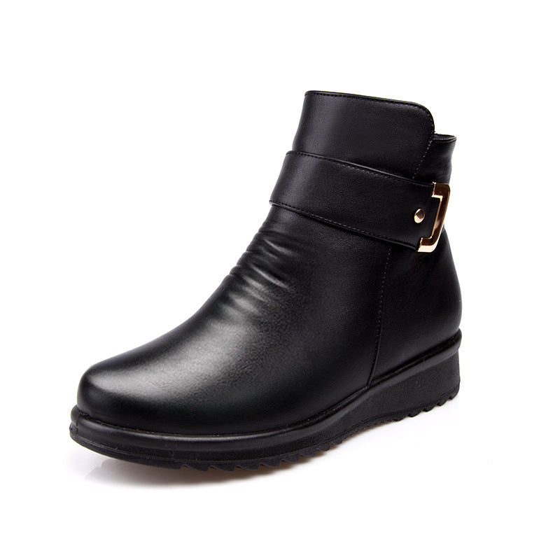 Damen Stiefel Leder Orthopädisch Komfortabel