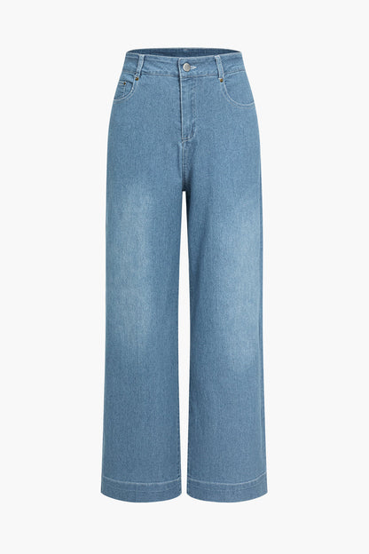 Weite Damenjeans aus Stretch-Denim - BerlinGlamour