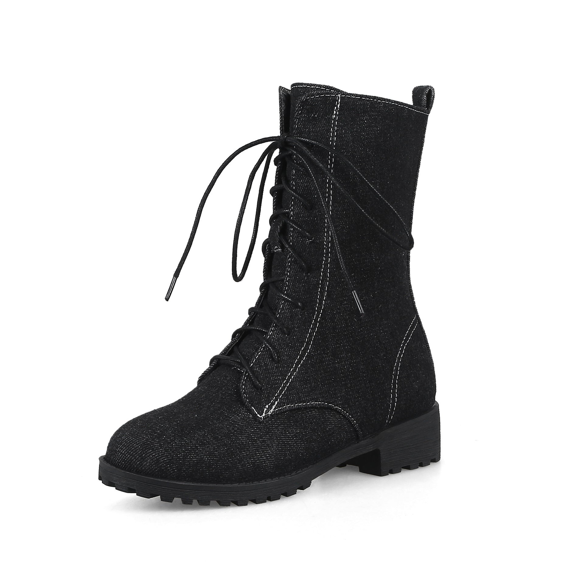 Damen Schnürschuhe Klassisch Niedriger Absatz Elegante Mode - BerlinGlamour