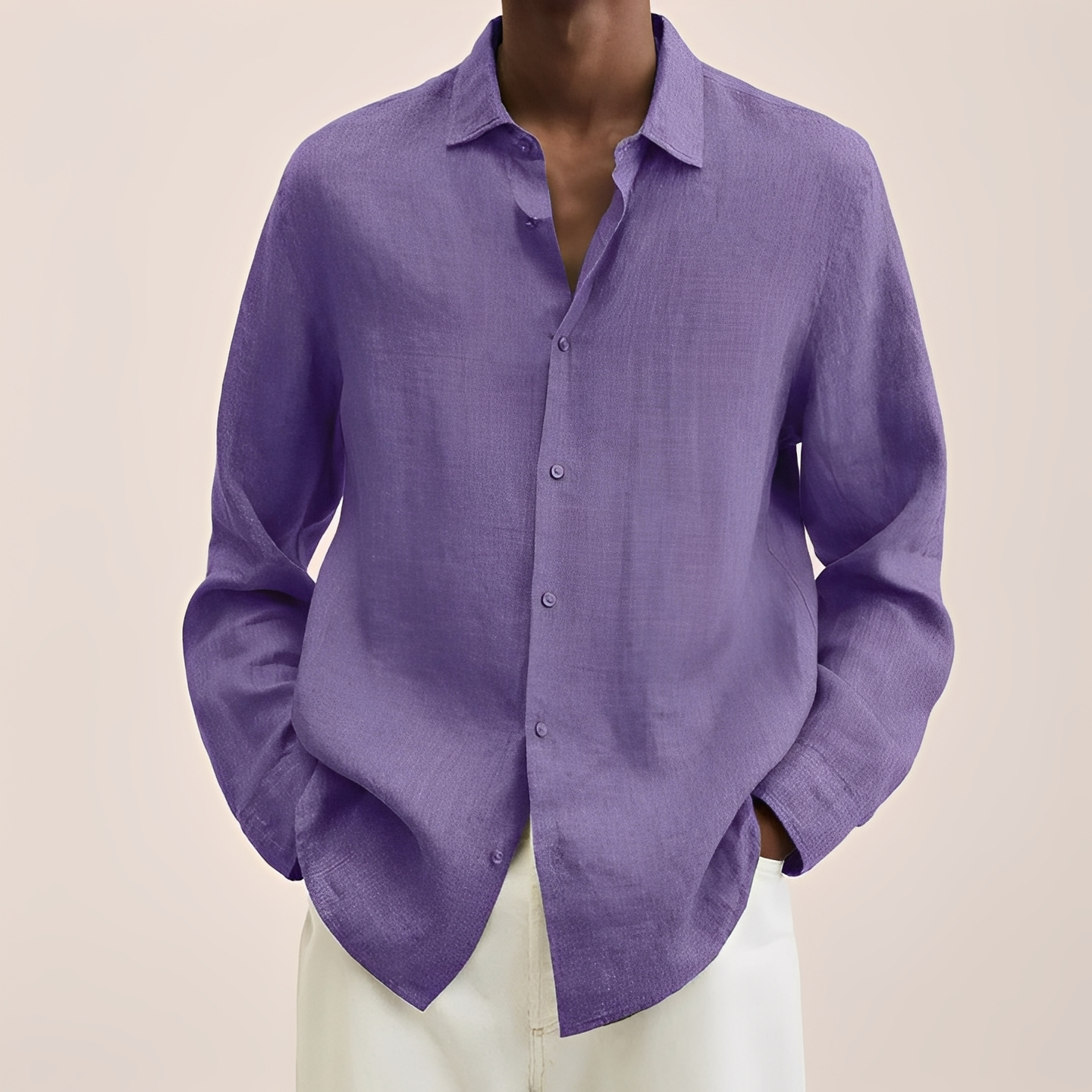 Herren Sommerhemd Elegant Slim Fit Kurzarm