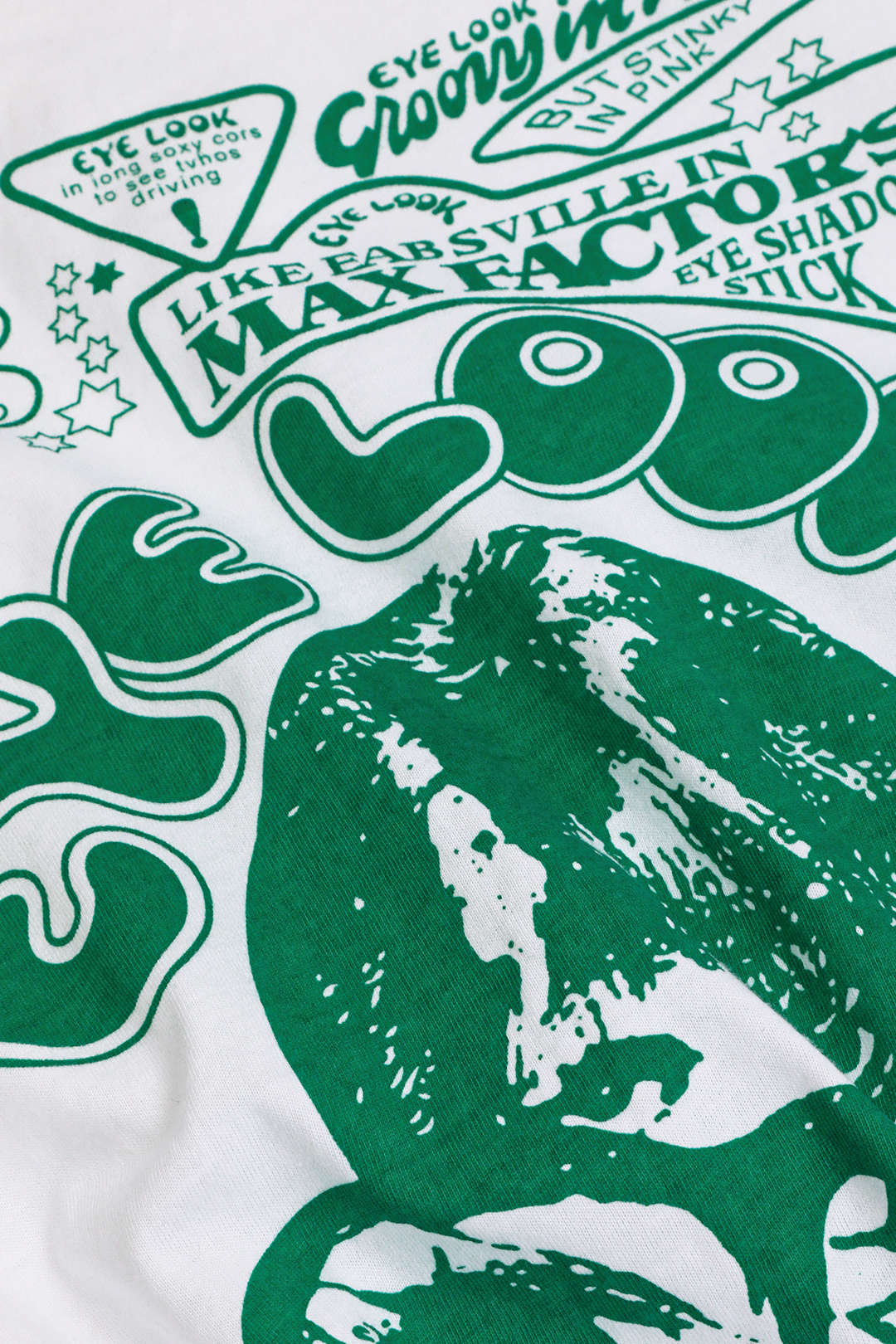Crop-T-Shirt Damen Grafikdruck Hochgekrempelte Ärmel Knoten Detail